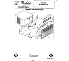 Whirlpool ACH082XP0 cabinet and front parts diagram