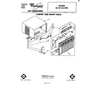Whirlpool ACE144XP0 cabinet and front parts diagram