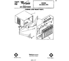 Whirlpool ACE082XP0 cabinet and front parts diagram