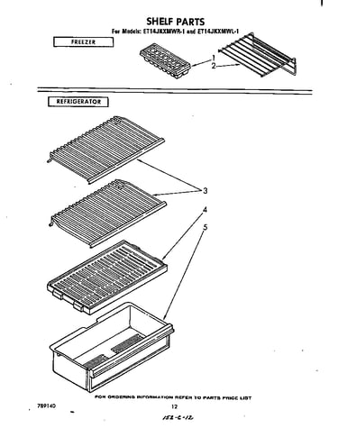 Shelf parts