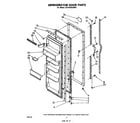 Whirlpool ED19TKXLWR1 refrigerator door diagram