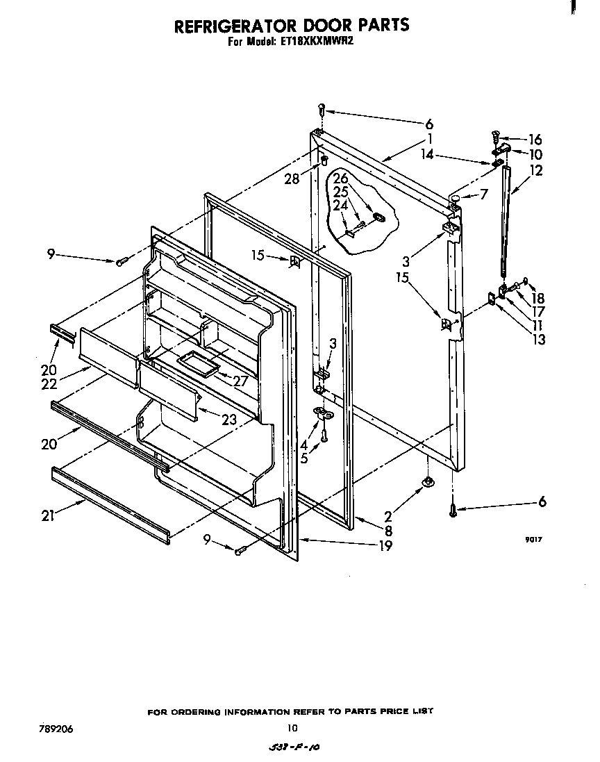 Refrigerator door