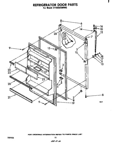 Refrigerator door