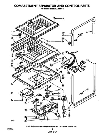 Compartment separator and control
