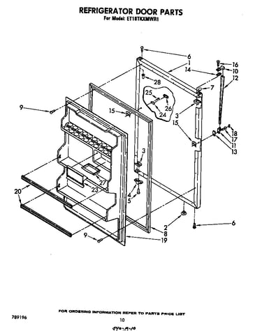 Refrigerator door