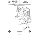 Whirlpool AD0482XP0 frame and control parts diagram
