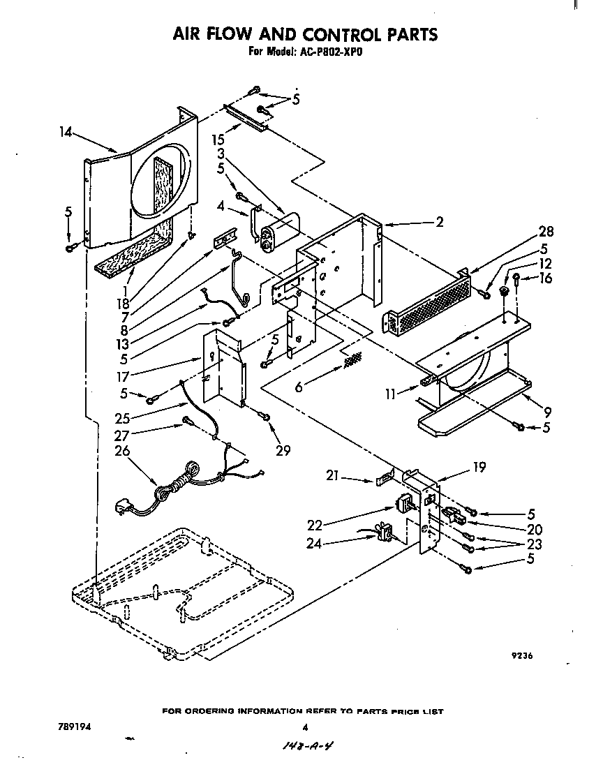 Air flow and control parts