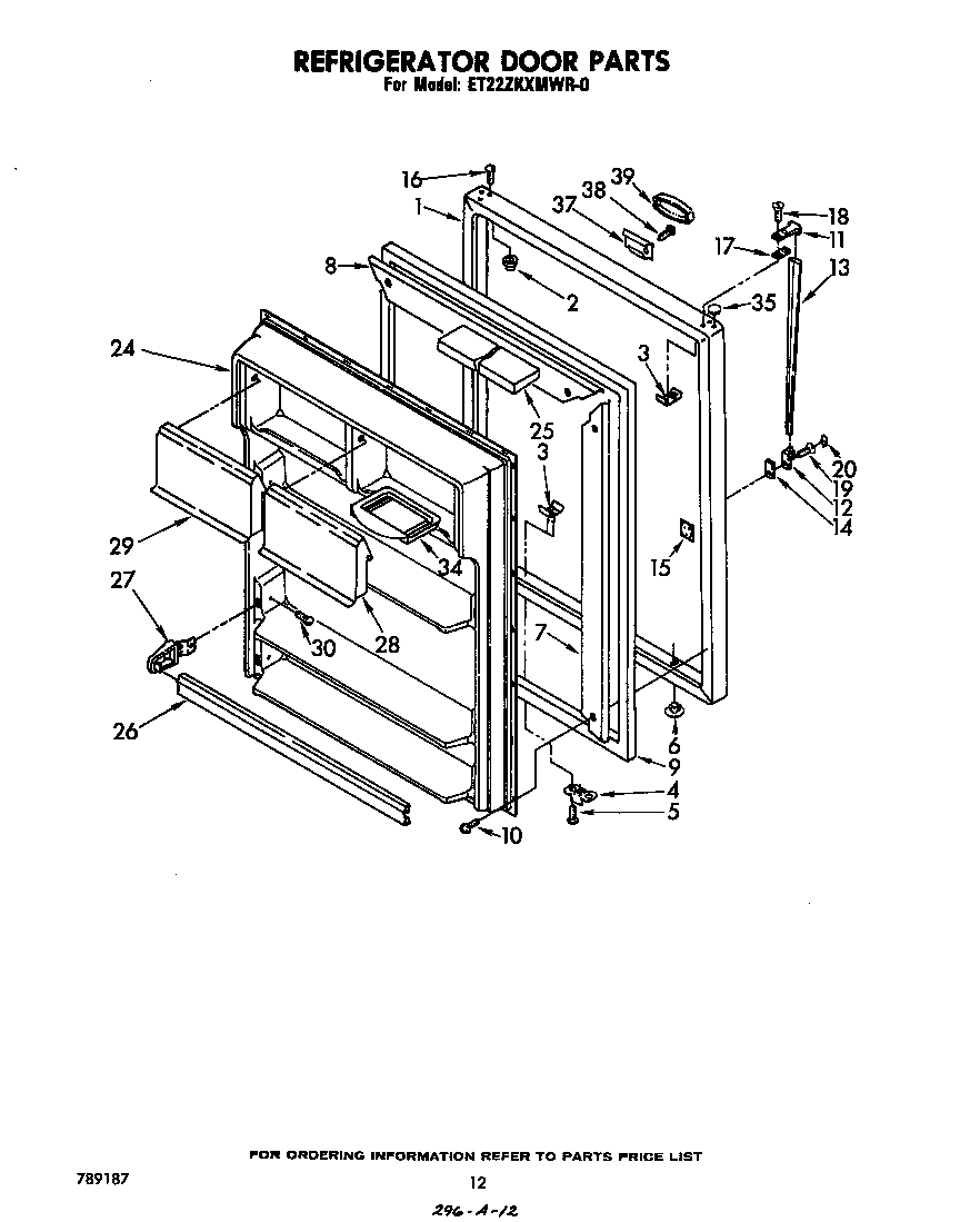 Refrigerator door
