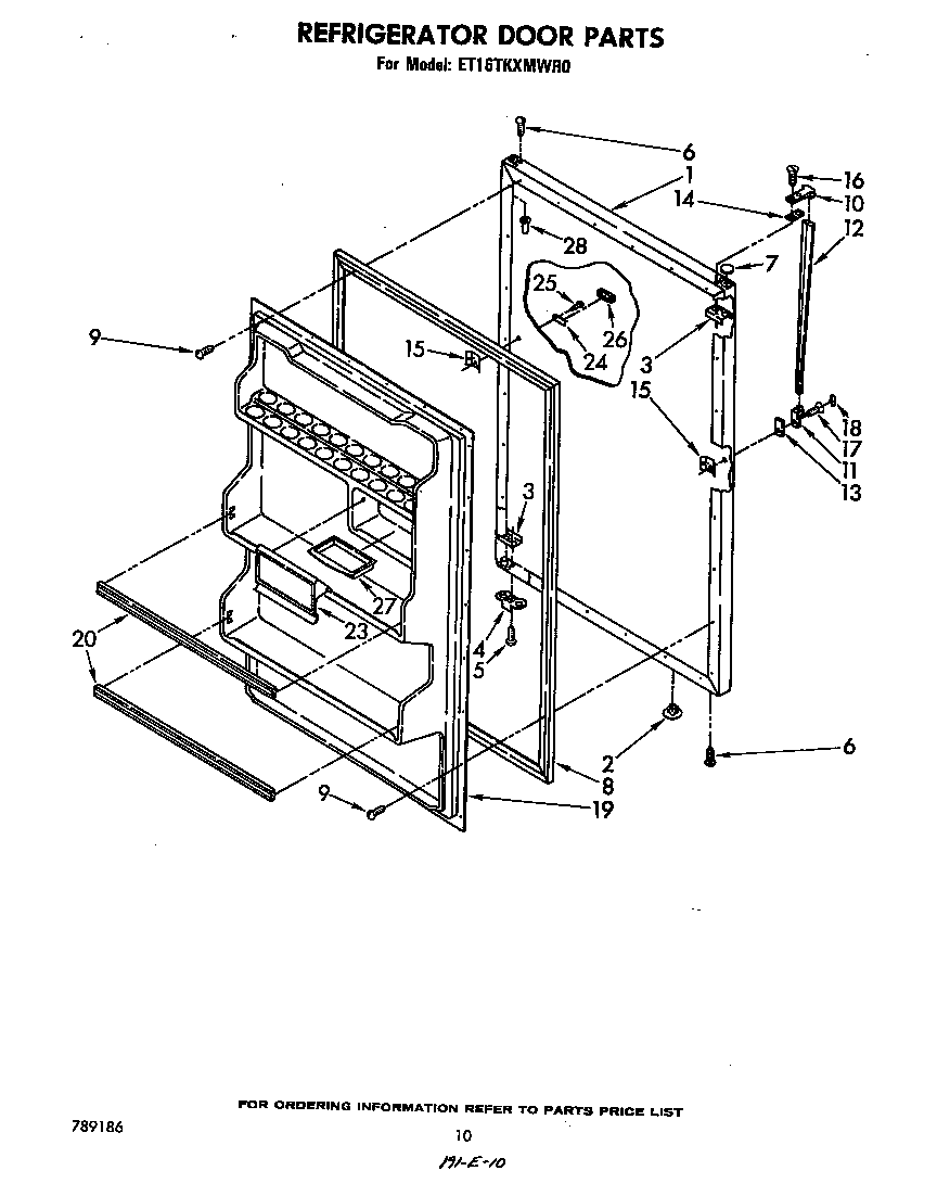 Refrigerator door