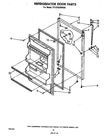 Refrigerator door