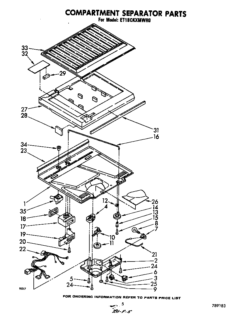 Compartment separator