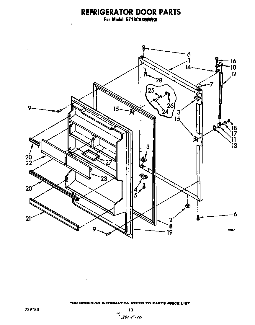 Refrigerator door