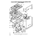 Whirlpool ET18ZKXMWR0 compartment separator and control diagram
