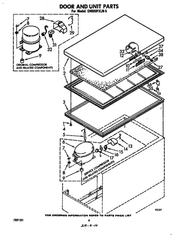 Door and unit parts