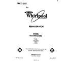 Whirlpool ED26MKXLWR0 front cover diagram