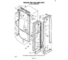 Whirlpool ED26MKXLWR0 breaker trim and liner diagram