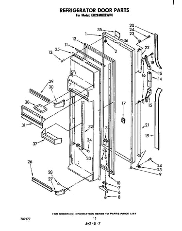 Refrigerator door
