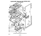Whirlpool ET18MK1LWR1 compartment separator and control diagram