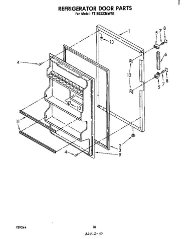 Refrigerator door