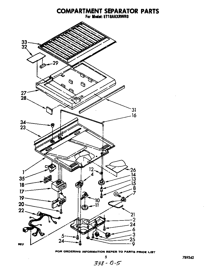 Compartment separator