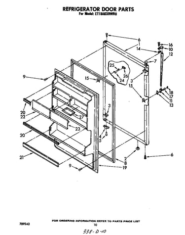 Refrigerator door