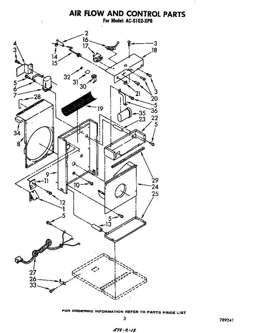 Air flow and control parts