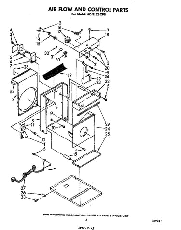 Air flow and control parts