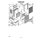 Whirlpool ACS102XP0 cabinet parts diagram