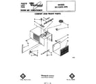 Whirlpool ACC602XP0 cabinet and front parts diagram