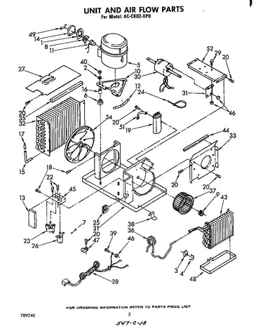 Unit and air flow parts