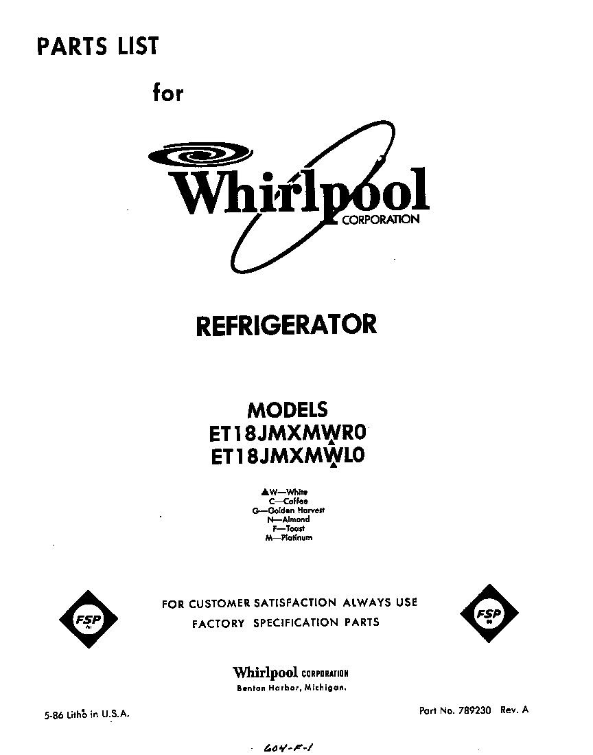 Front cover