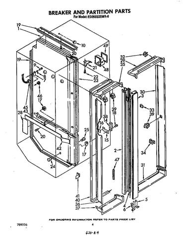 Breaker and partition