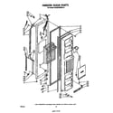Whirlpool ED26SSXRWR0 freezer door diagram