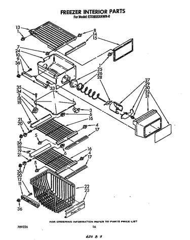 Freezer interior