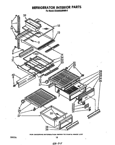 Refrigerator interior