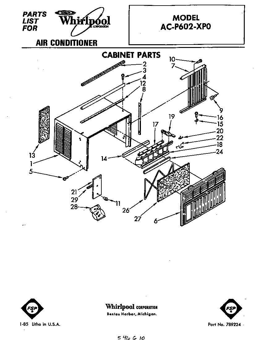 CABINET PARTS