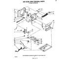 Whirlpool ACP602XP0 air flow and control parts diagram