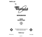 Whirlpool ED26MK1LWR0 front cover diagram