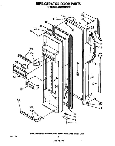 Refrigerator door