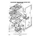 Whirlpool EHT182VKWR2 compartment separator and control diagram