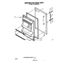 Whirlpool ET18SCXMWR2 refrigerator door diagram