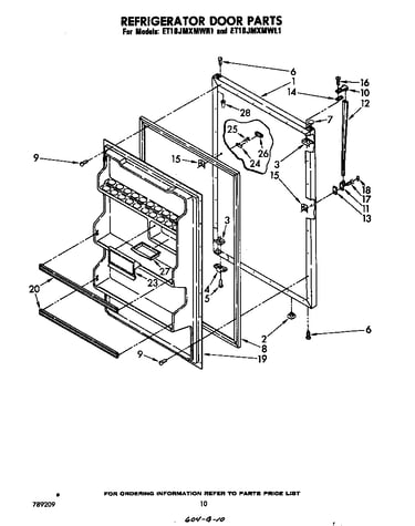 Refrigerator door