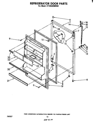 Refrigerator door