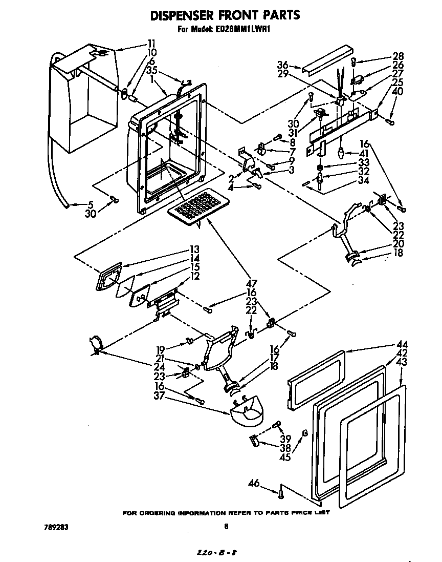 DISPENSER FRONT