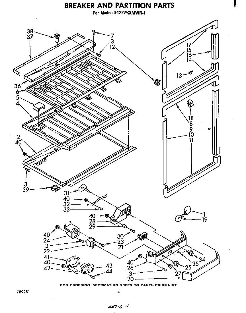 Breaker and partition
