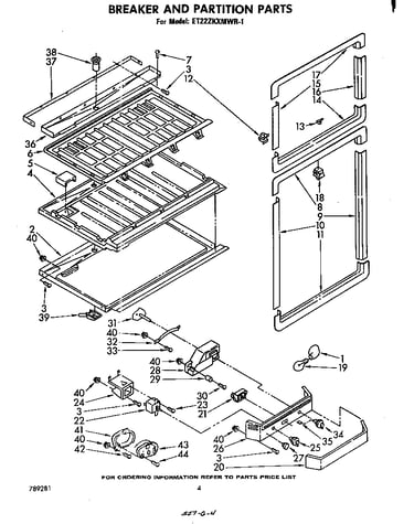 Breaker and partition