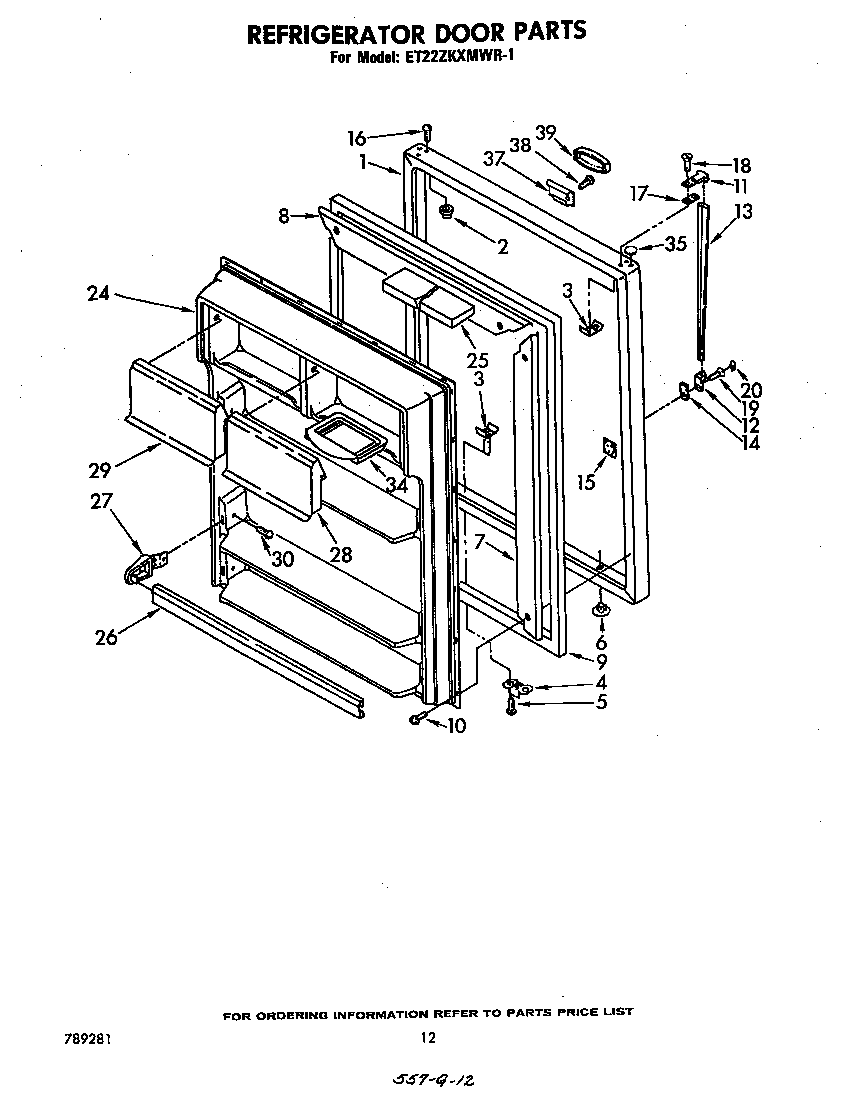 Refrigerator door