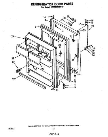 Refrigerator door