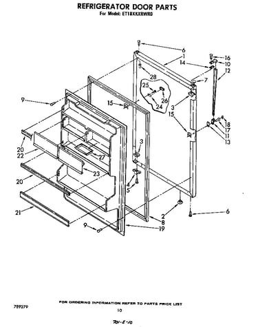 Refrigerator door