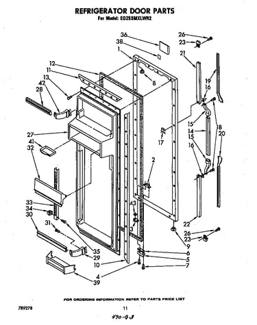 Refrigerator door